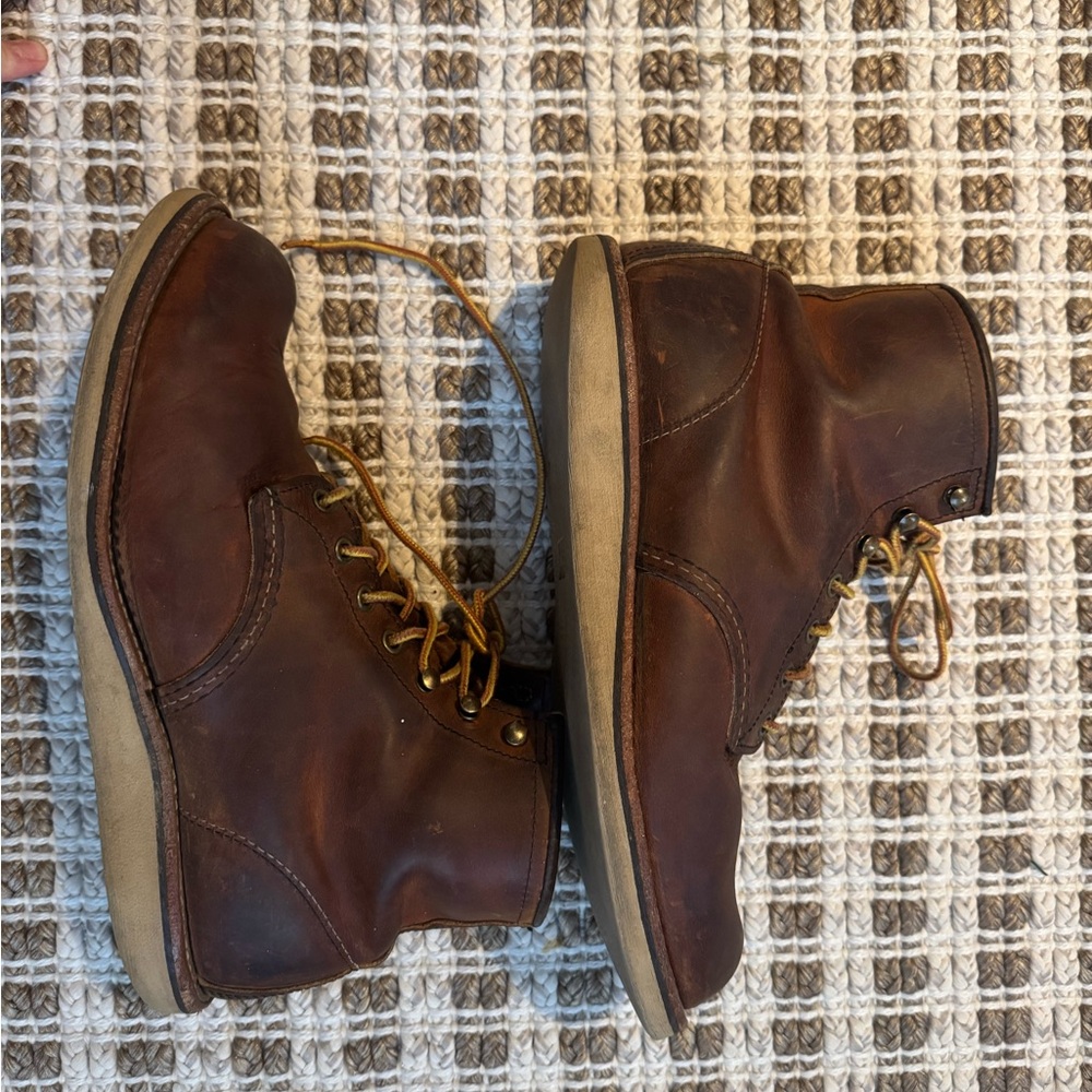 Red Wing Rover 2950 Brown Leather Boots - Picture 7 of 8